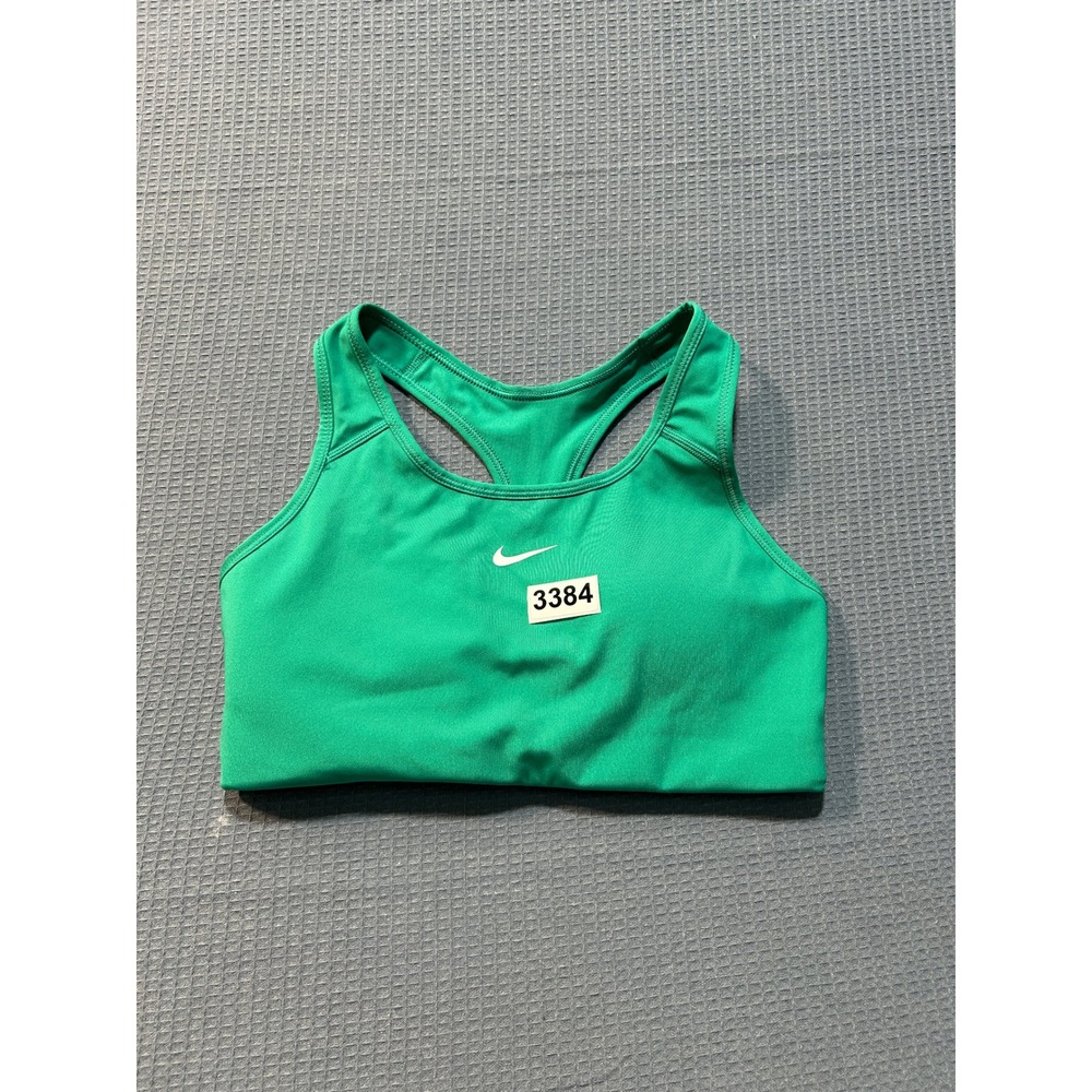 Nike Dri-FIT Racerback Sports Bra Womens Medium Green